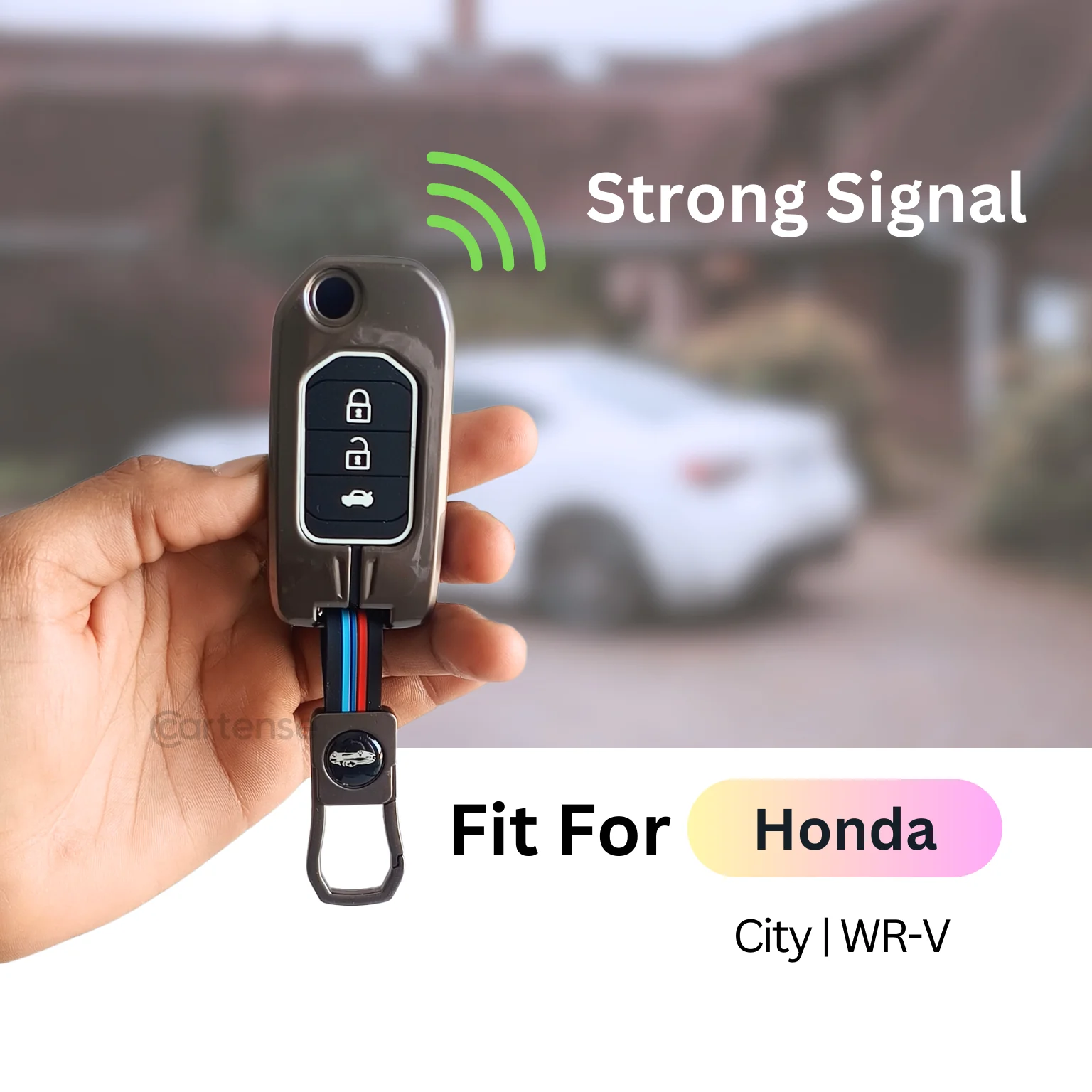 Metal Silicon Key Cover Compatible with City, WR-V | Flip Key - Image 4
