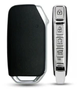Metal Leather Car Key Cover Compatible With Kia Seltos, Sonet 2023 | Push Start 4 Button Side Key - Image 6