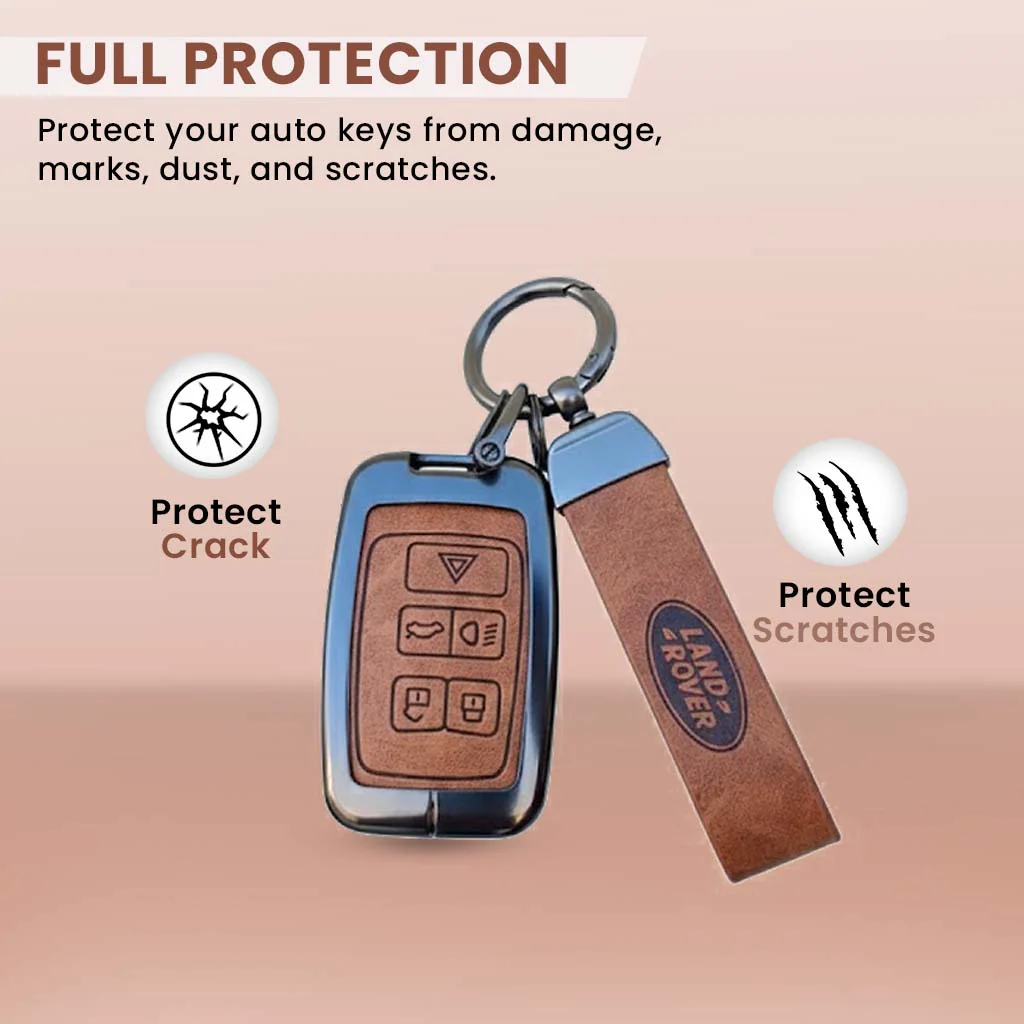 Metal Leather key cover for Land Rover Compatibility Range Rover, Jaguar - Image 2